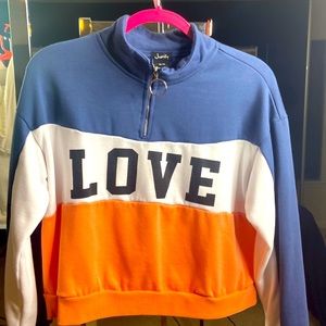 Multi-color Love sweatshirt